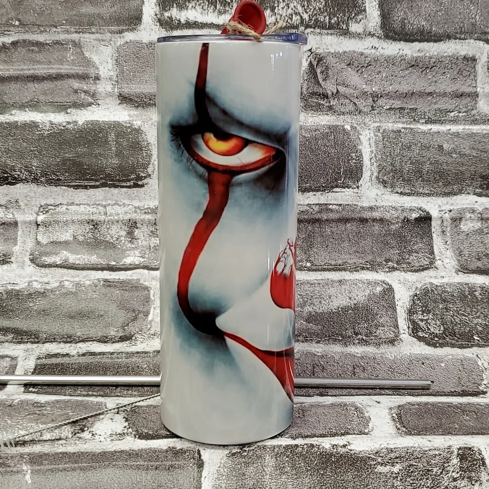 Pennywise the Dancing Clown IT Stainless Steel Tumbler Sublimated 20oz - Picture 7 of 10